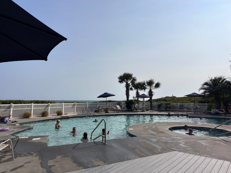 Indian beach, NC hotel by the beach pool