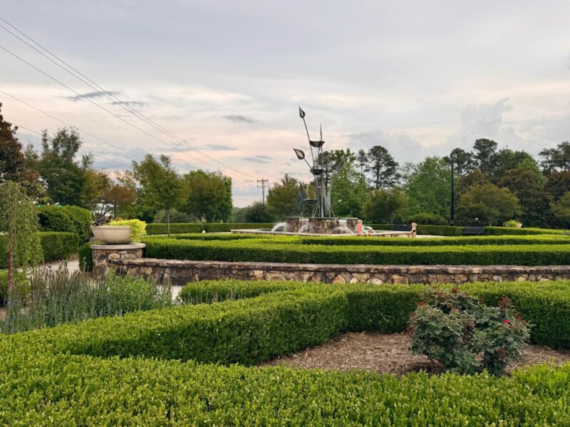 25-Foot Bronze Fountain gateway gardens greensboro