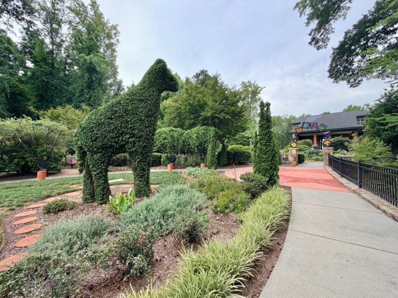 gateway gardens greensboro animal shaped bush giraffe