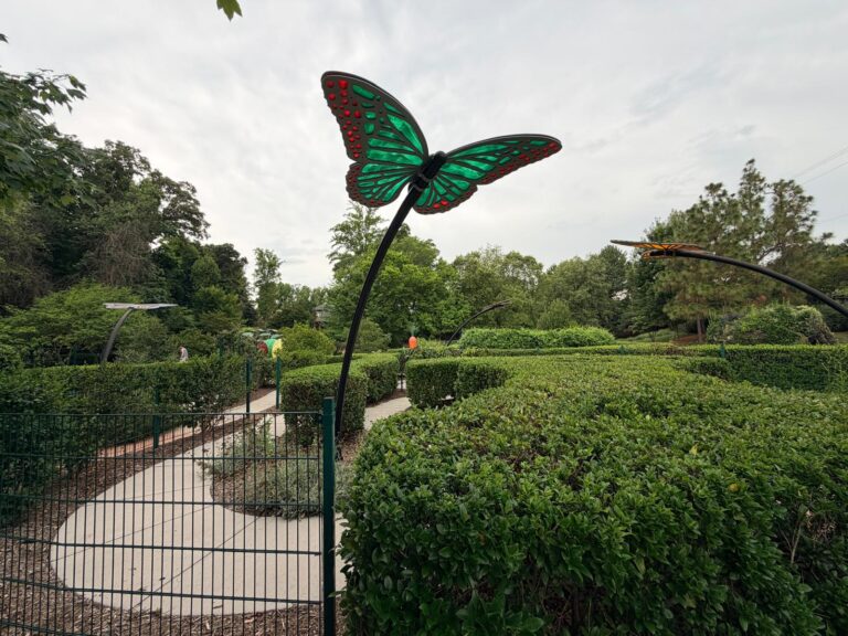 The Michel Family Children’s Garden Gateway gardens Greensboro butterfly