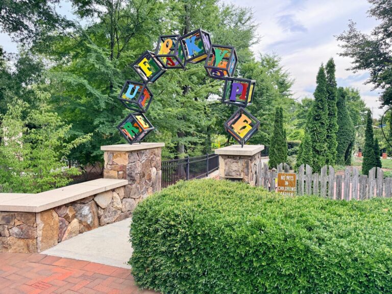 The Michel Family Children’s Garden Gateway gardens greensboro fruit chairs