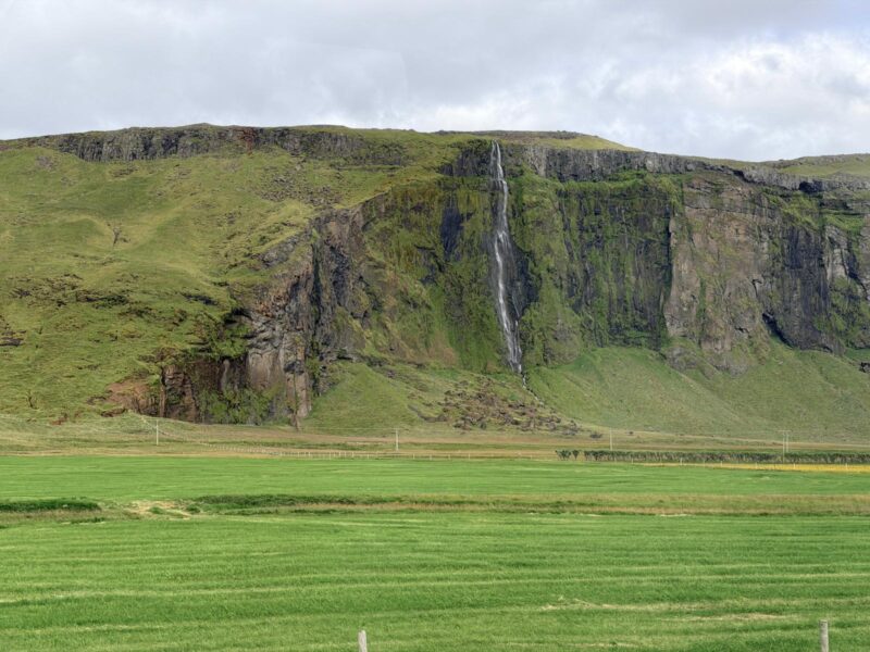 Drífandi Waterfall in the summer
