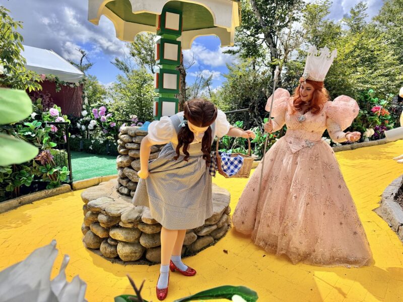Dorothy and Glinda at Land of Oz in Beech Mountain, NC