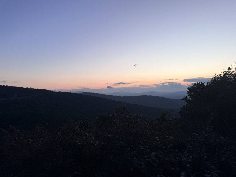 view from Sunset Park Beech Mountain North Carolina
