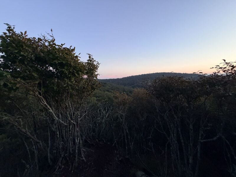 view from Sunset Park Beech Mountain North Carolina