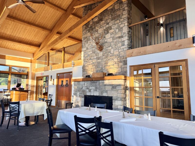 Fireplace at Beech Mountain NC Alpen Restaurant