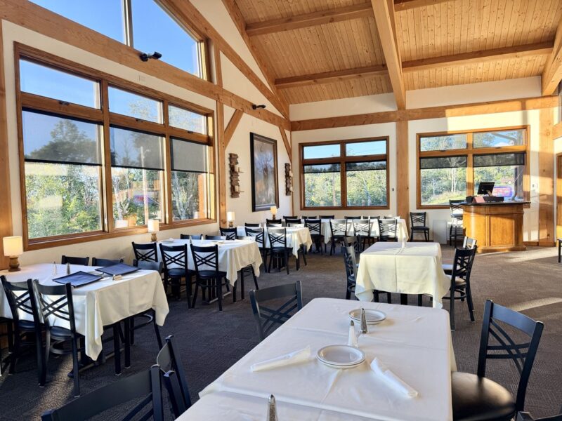 Dining Room at Beech Mountain NC Alpen Restaurant