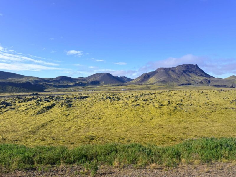Kristnitökuhraun Lavafield in the summer