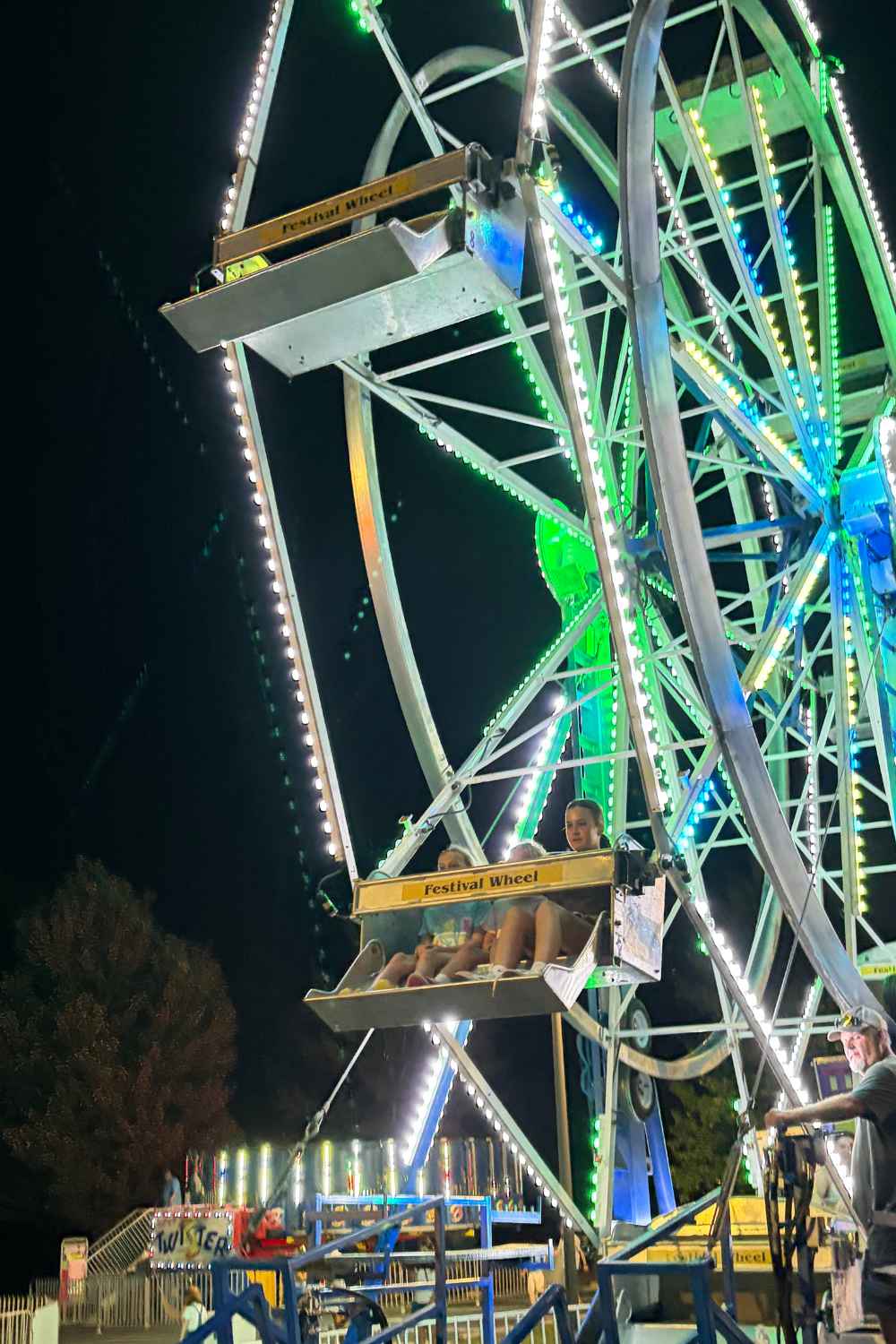Ferris wheel at RidgeFest in Oak Ridge, NC