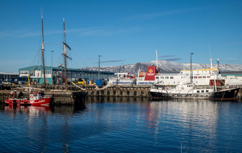 the old harbor in Reykjavík