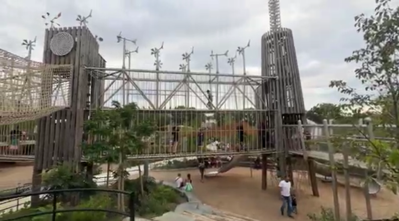 Dorothea Dix Park & Gipson Play Plaza Raleigh NC huge playground for kids