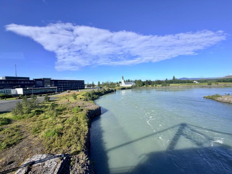 Selfoss City in Iceland
