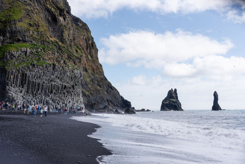 reynisdrangar sea stacks iceland