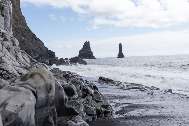 reynisdrangar sea stacks iceland