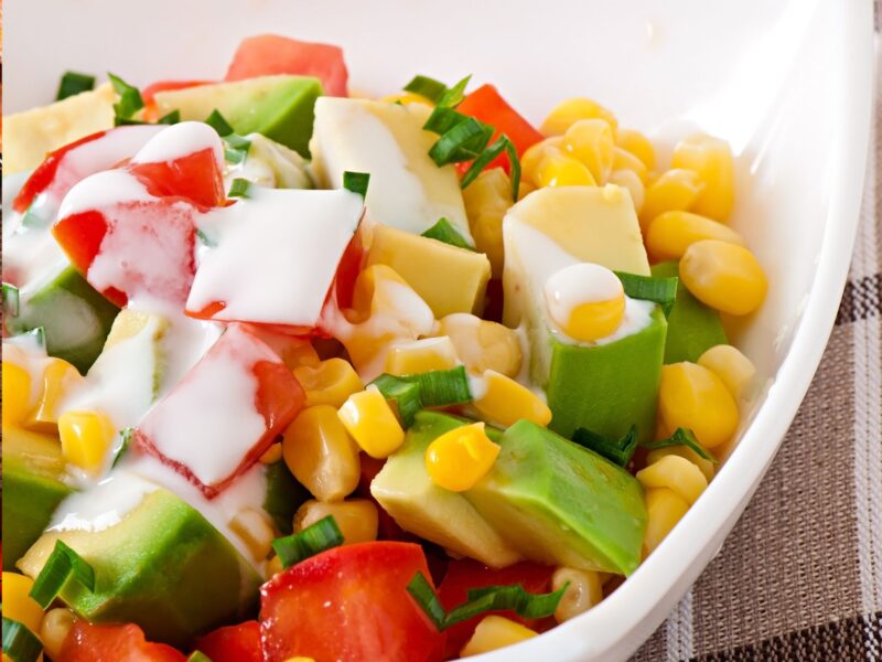 Corn, Avocado, and Tomato Salad