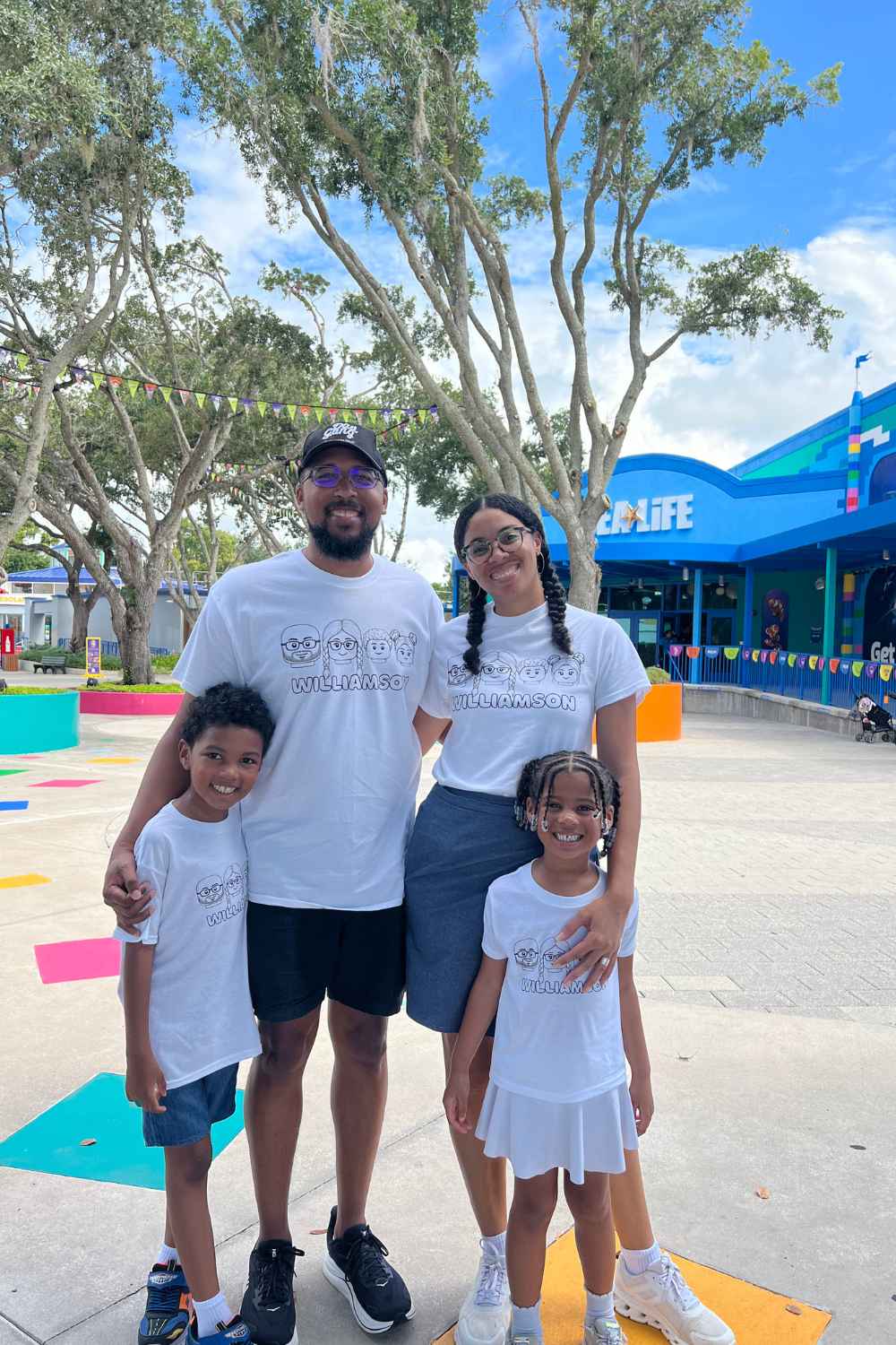 Family exploring LEGOLAND Florida