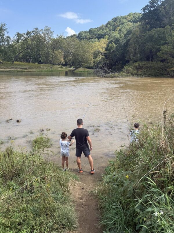 Family Fishing in West Jefferson