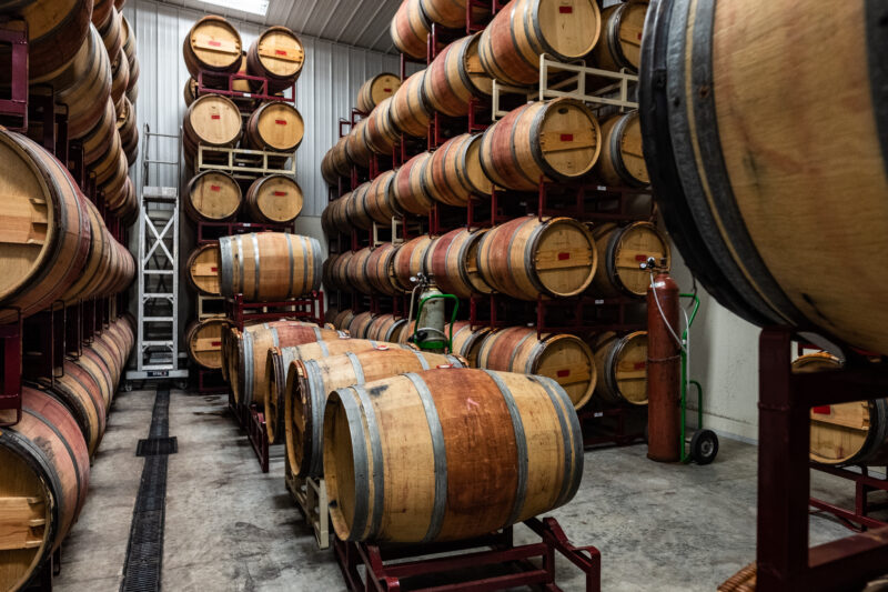 Jones von Drehle Winery Barrels