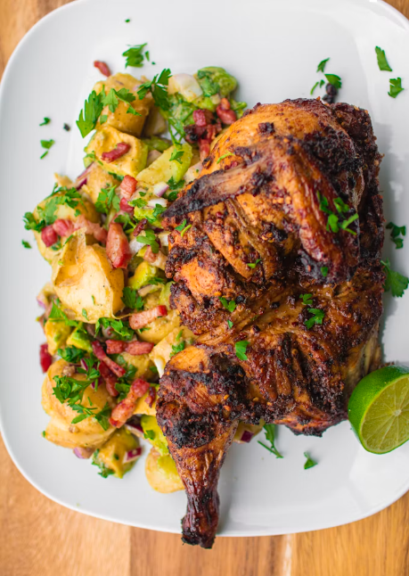 Grilled Lime Chicken with Avocado salsa